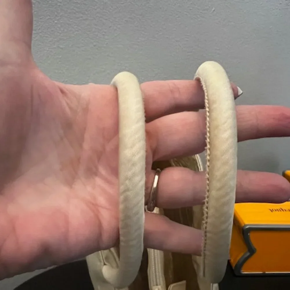 Prada Ivory Tessuto Nylon Top Handle Tote Bag - Picture 5 of 8